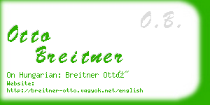 otto breitner business card